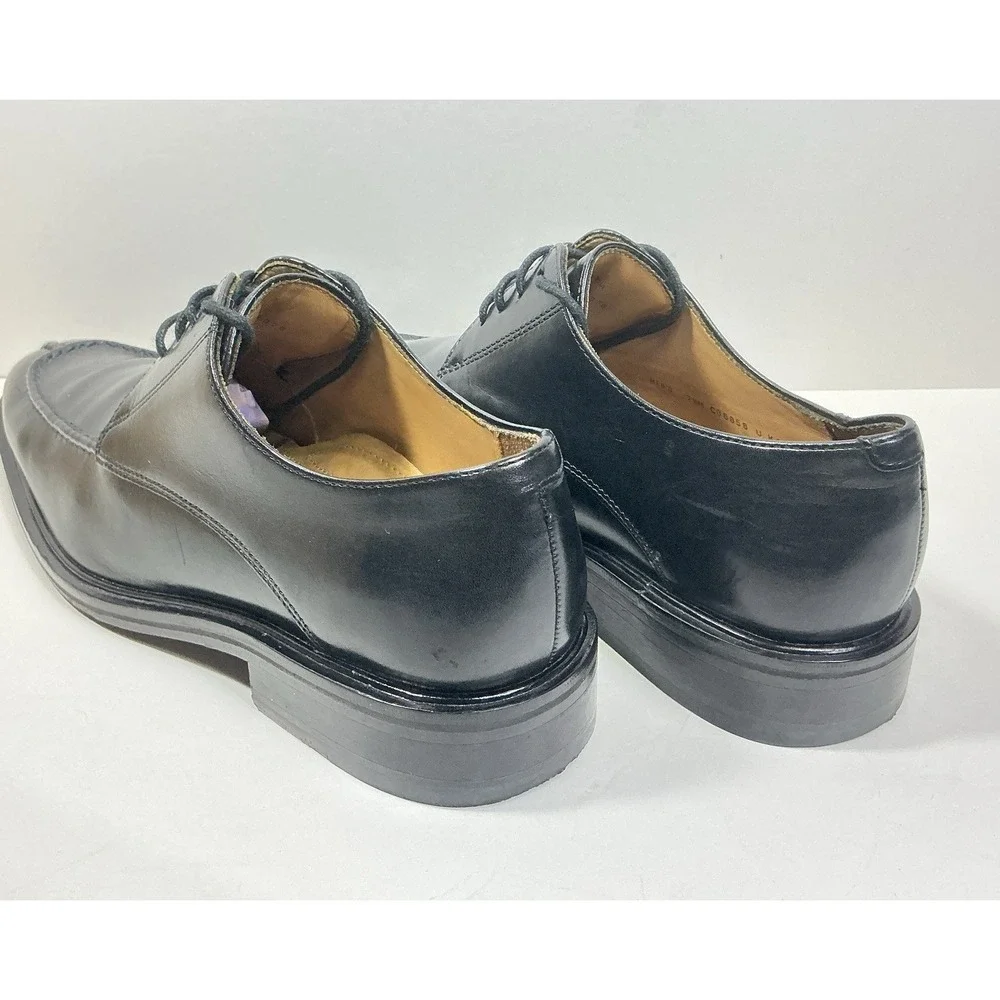 Cole Haan Lenox Hill Mens Sz‎ 7 1/2 M Split Toe Oxford Black Leather Dress Shoes